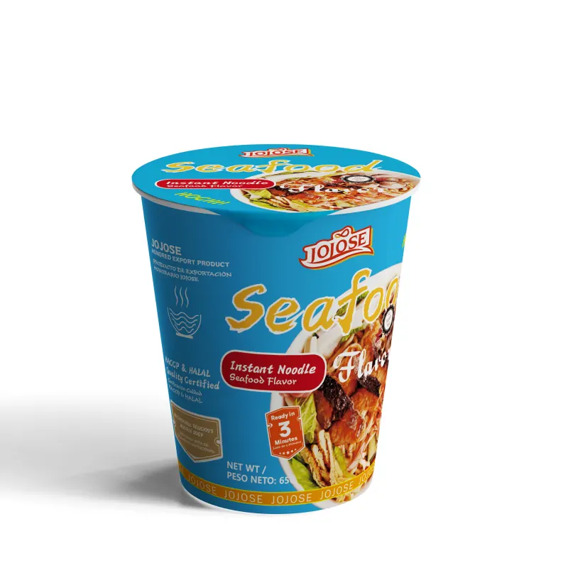 2. Standard Soup Cup Noodles Shrimp Flavor标准配方方便面杯装鲜虾味 3