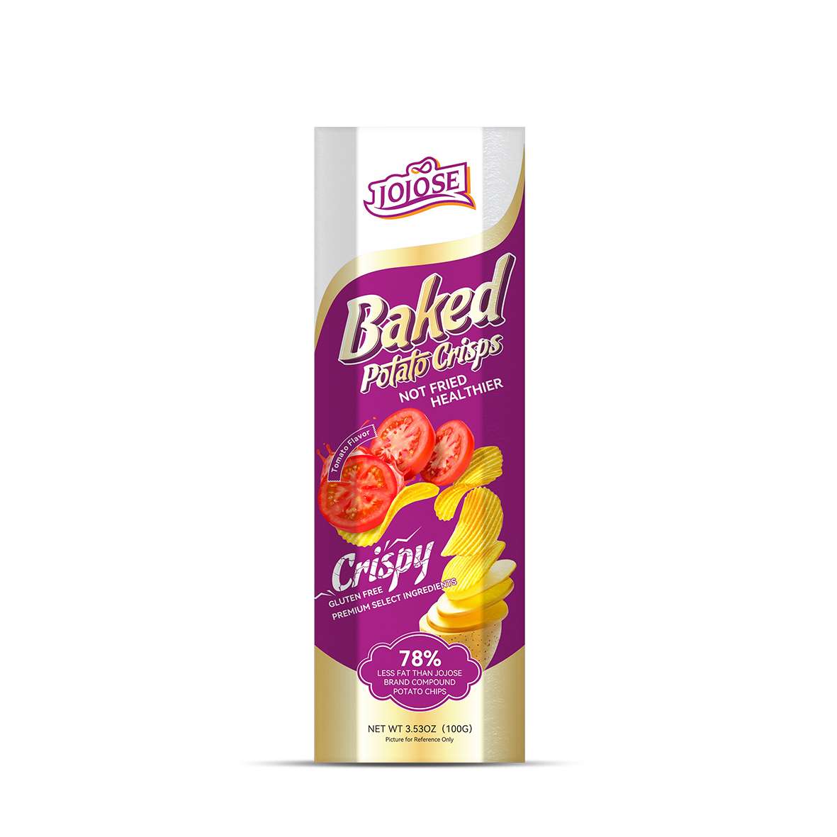 Baked Potato Chips Tomato Flavor 100g Can