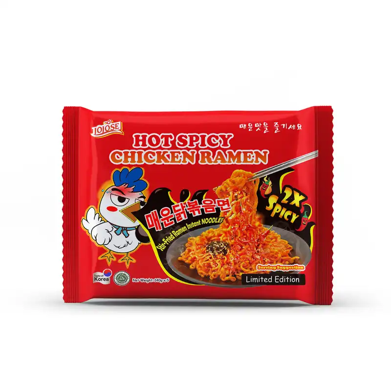 Korean Stir Fried Buldak Hot Spicy Chicken Ramen Noodles Bag 2x Spicy