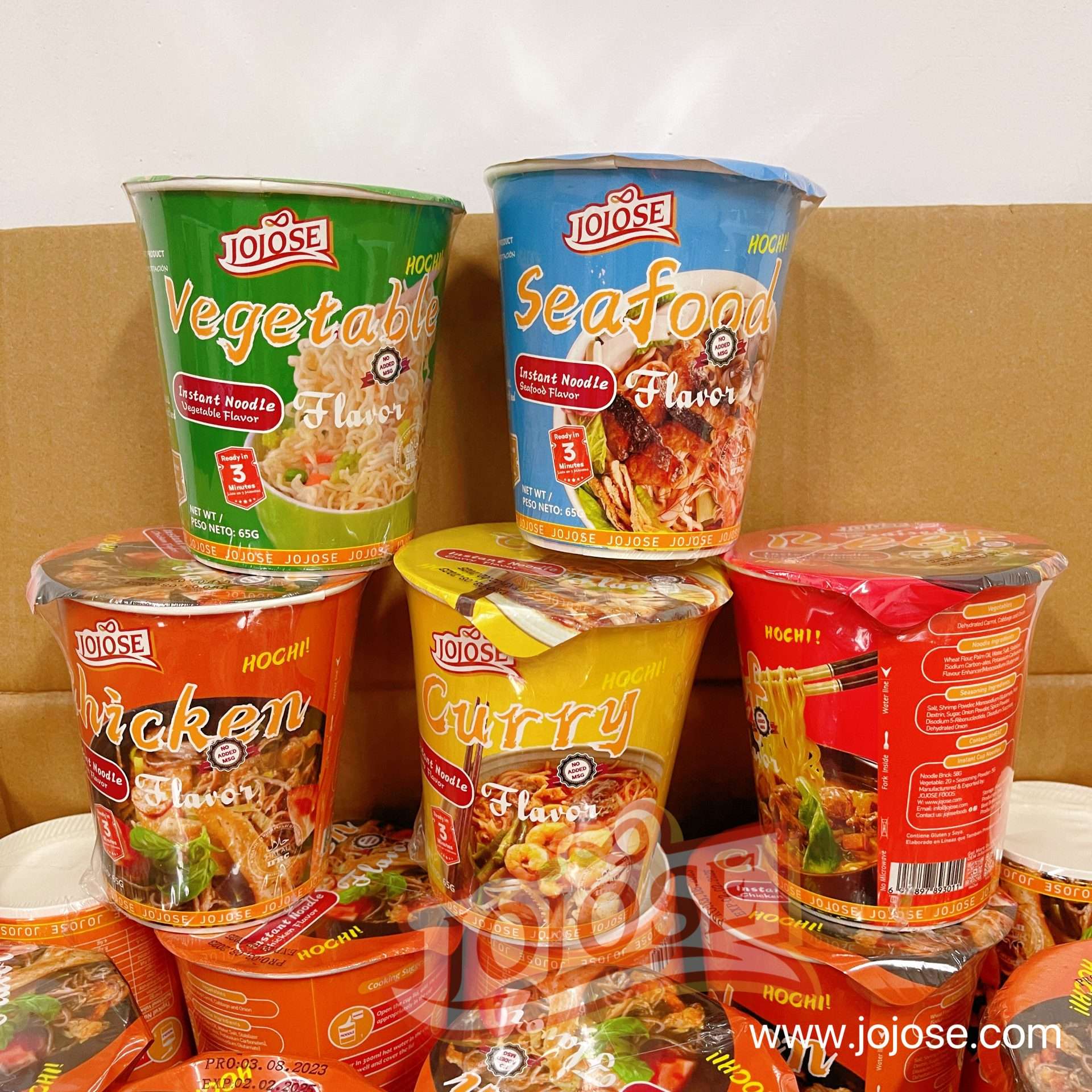 Jojose Foods 65g Cup Instant Noodle Factory Family Pictures
